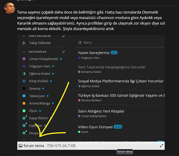 forum tema ile ilgili ekran görüntüsü