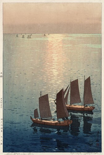 Hiroshi_Yoshida,_Hikaru_umi,_1926