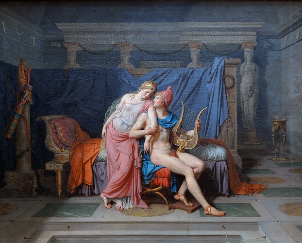 Jacques-Louis David - the loves of paris and helen