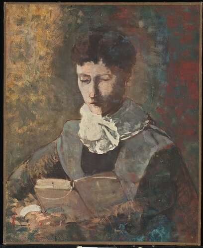 Odilon_Redon_-Madam_Camille_Redon_Reading-_(MeisterDrucke-826308)