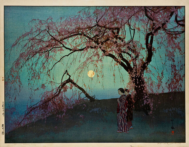 1280px-Hiroshi_Yoshida_-Kumoi-Zakura(Kumoi_Cherry_Trees)_-_Google_Art_Project
