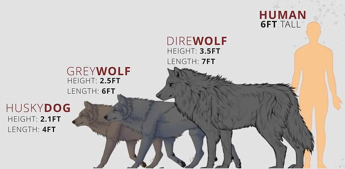 how-big-is-a-direwolf