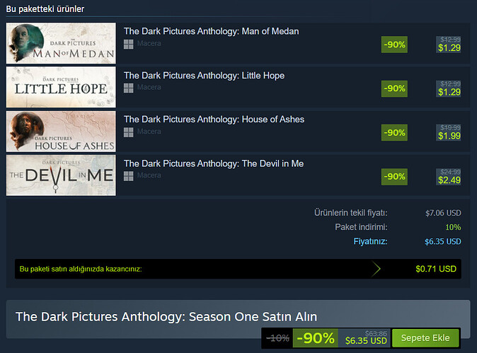 The Dark Pictures Anthology Season One