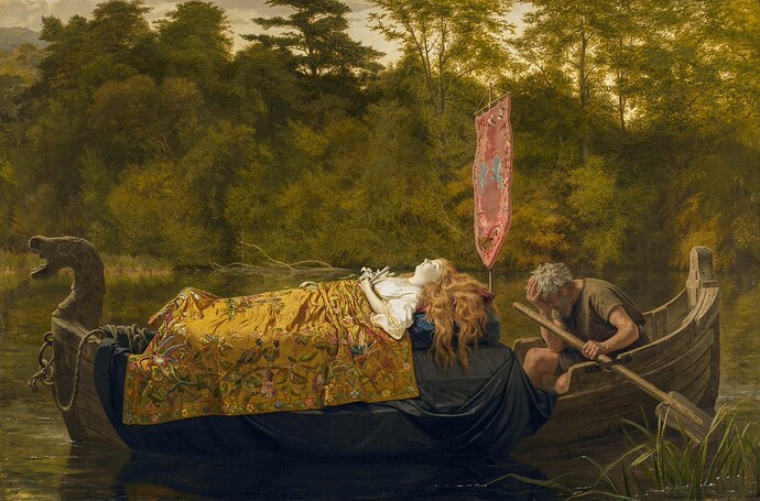 Sophie Gengembre Anderson - elaine (the lily maid of astolat)